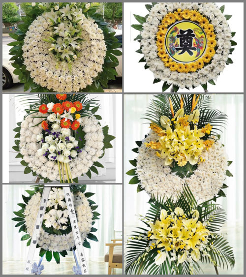 陕西咸阳市长武县亭口镇川丰村花圈速递